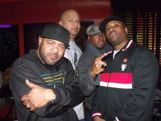 Lyzel Williams (right) with friends at a party.